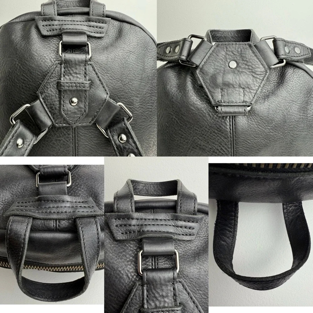 Dr. Martens Harness Backpack Black Leather Slouch Bag